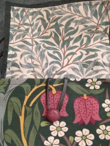 William Morris 'Willowbough' fabric in flap